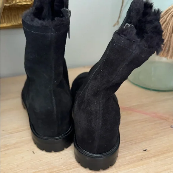 Aquatalia Black Fur-Lined Winter Boots - Picture 3 of 4